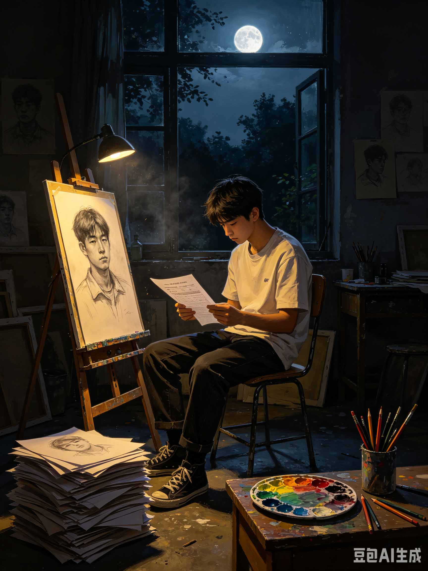 那年蝉鸣落幕，我以画笔重启盛夏